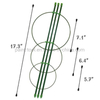 Plant Support Cages, 18 Inches Plant Cages with 3 Adjustable Rings