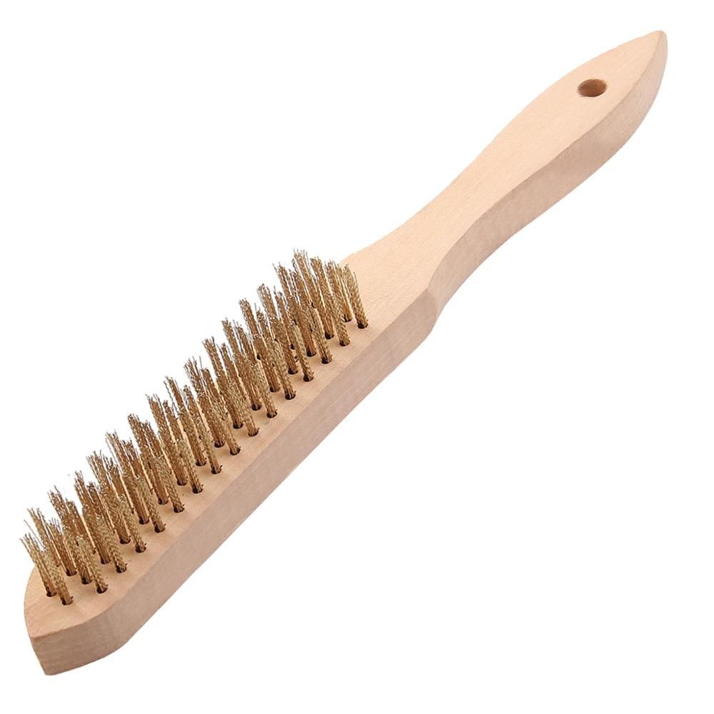 Hand Tools Cleaning Brush Wooden Handle Zinc-Coated Wire for Cleaners