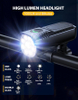 Bicycle Light Super Bright, 1000 Lumens Bicycle Light for Night Riding