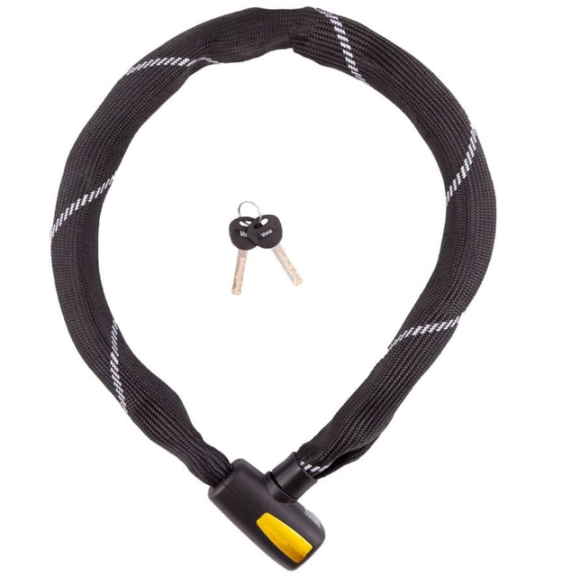 Chain Lock Hardened Steel Bicycle Lock with Synthetic Fibre Coated Bike Safety Lock