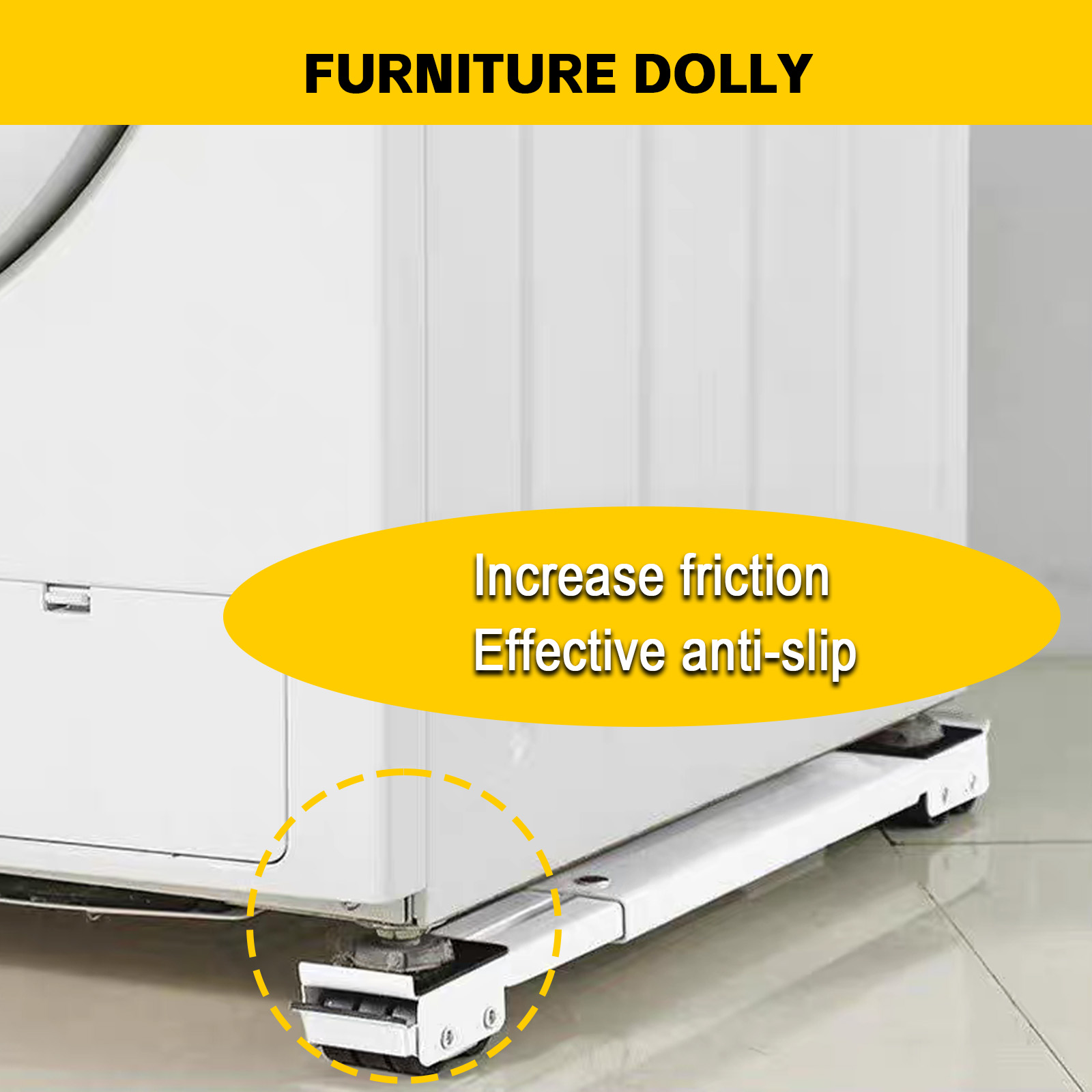 Second Generation Extendable Heavy - Duty Appliance Rollers for Easy Movement
