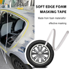 Premium White Soft-Edge Foam Masking Tape – Ideal for Automotive Door Jam Sealing & Protection