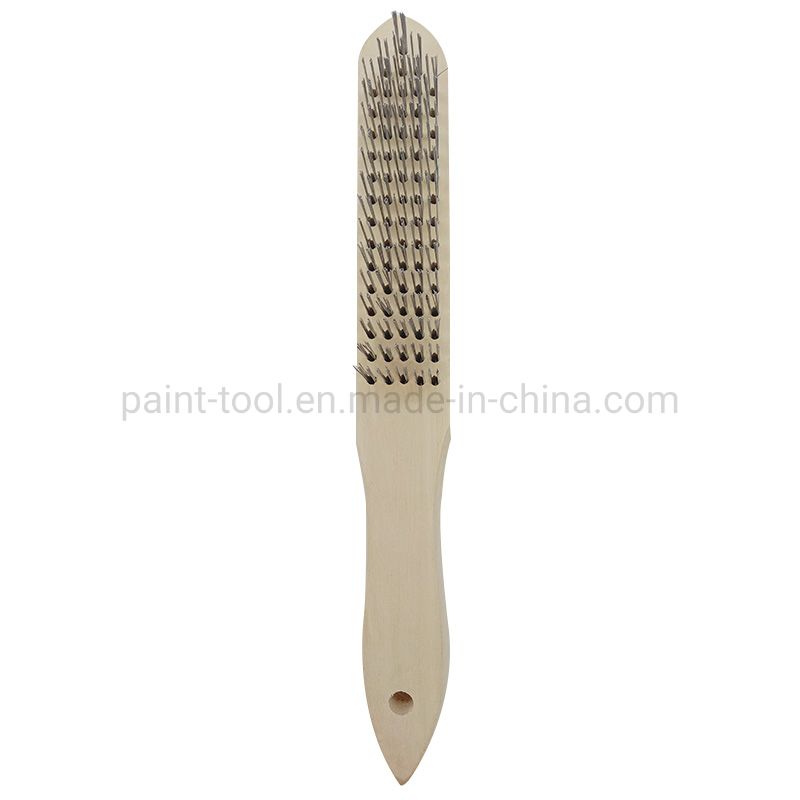 Wire Brush Cleaning Hand Tool Product Plastic Wooden Handle