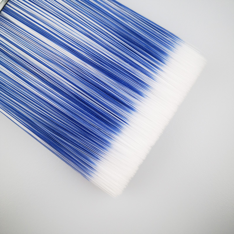 Eco Blue Plastic Handle PET Bristle 2.5" Paint Brush for Painting