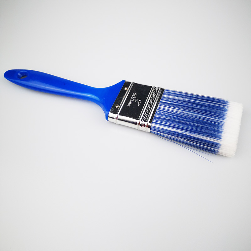 Hotsale Blue Plastic Handle PET Bristle 2" Paint Brush for Painting