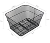 Bike Bicycle Metal Rear Basket 