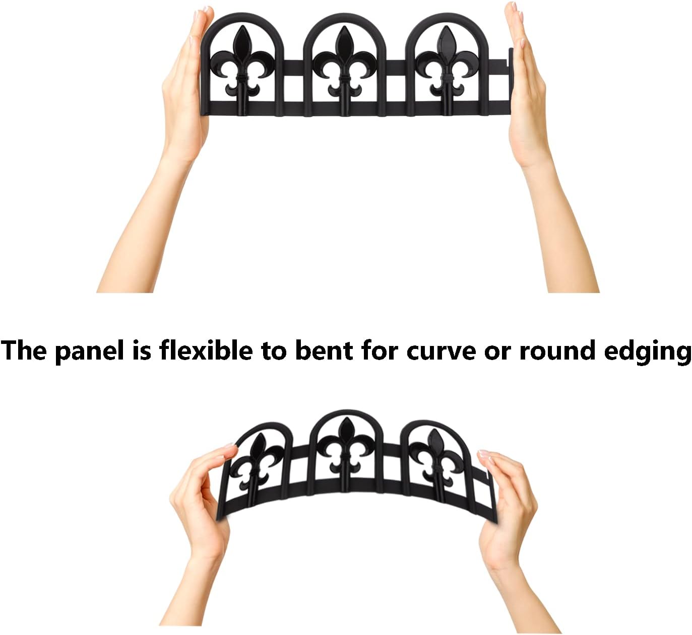 (Common: 0.5-in*23-in*13-in; Actual: 0.54-in*23.2-in*13.2-in) White Polyresin Garden Edging