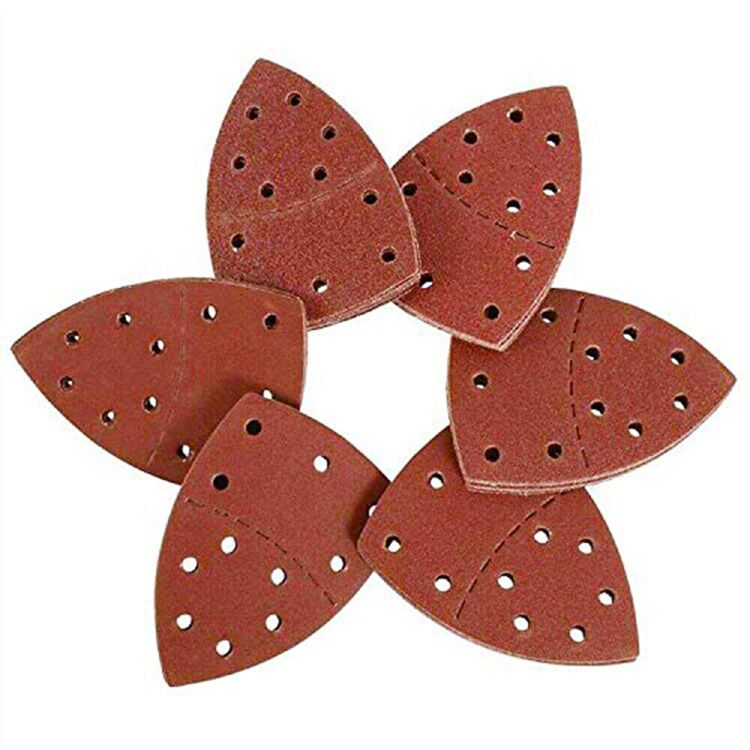 105X152mm Aluminum Oxide Hook and Loop Triangle Sanding Discfor Multi Sander