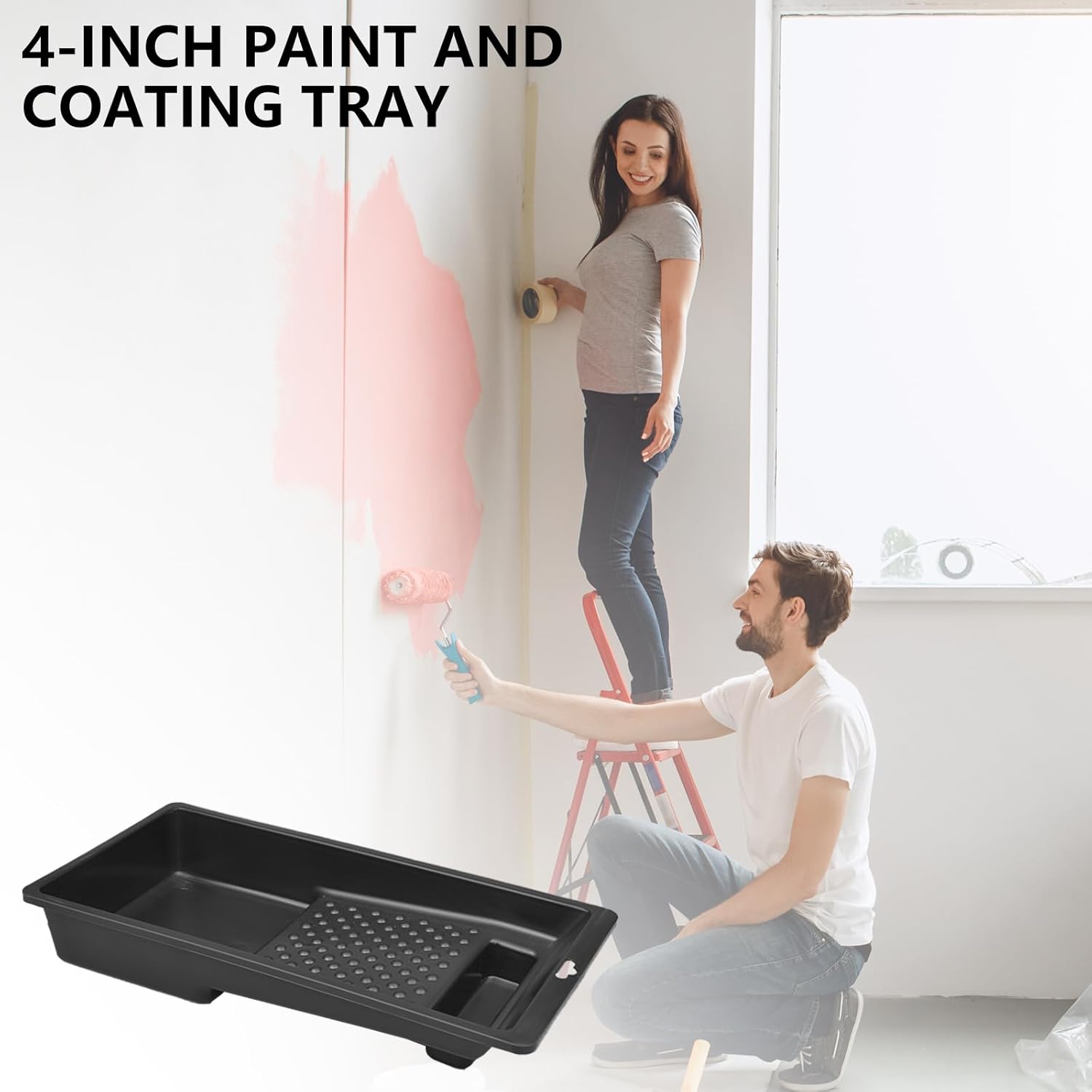 7PCS Paster Brush Wall Paper Brush Scissors and Paint Tray Set
