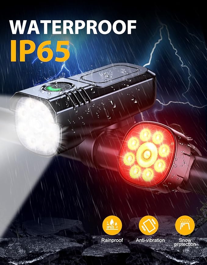 Bicycle Light Super Bright, 1000 Lumens Bicycle Light for Night Riding