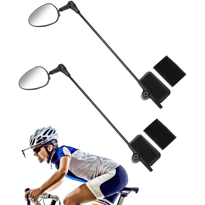 Unversial Bicycle Riding Accessories Helmet Rearview Mirror Safety Mini Reflector 360 Adjustable Rearview Mirror