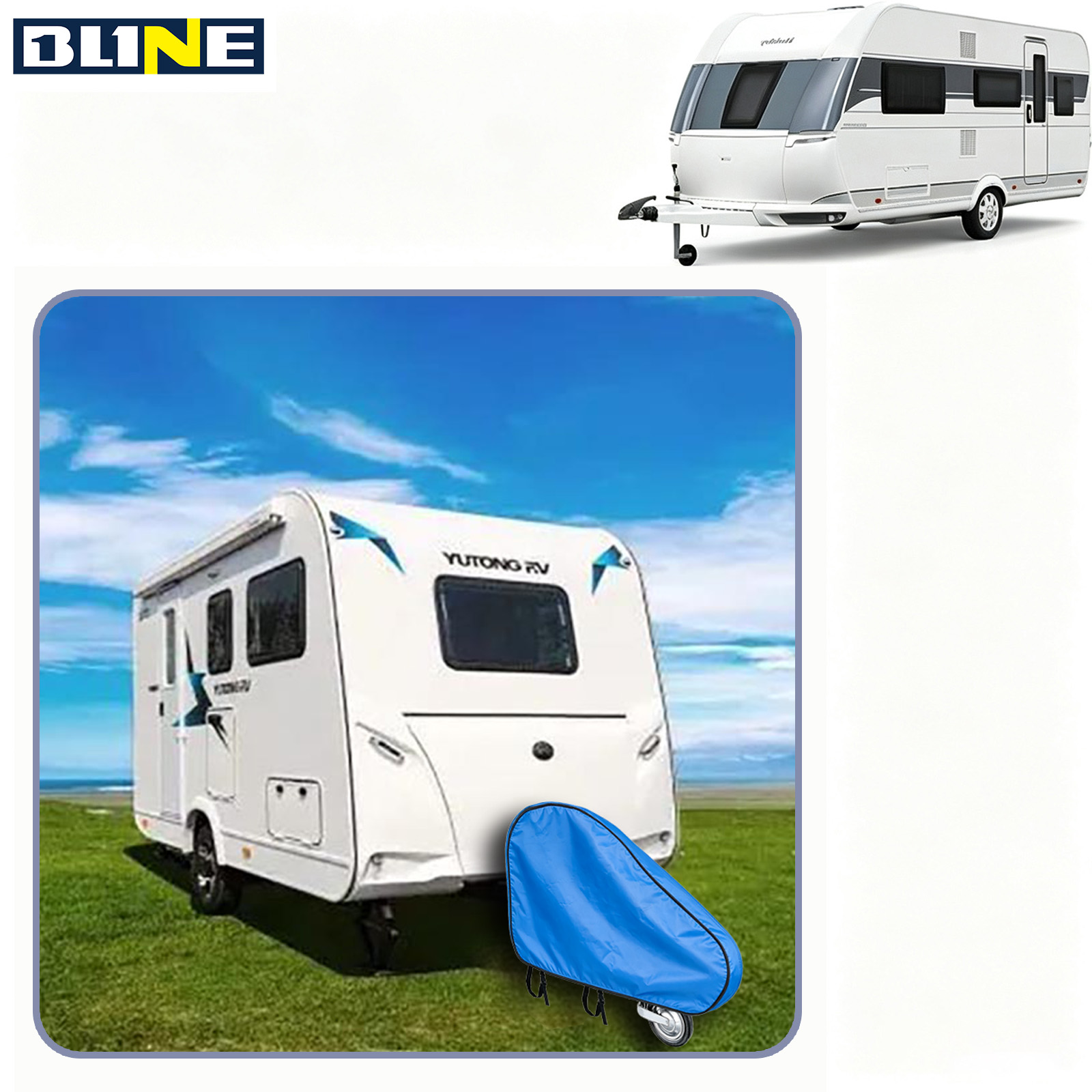 blue tow hook cover