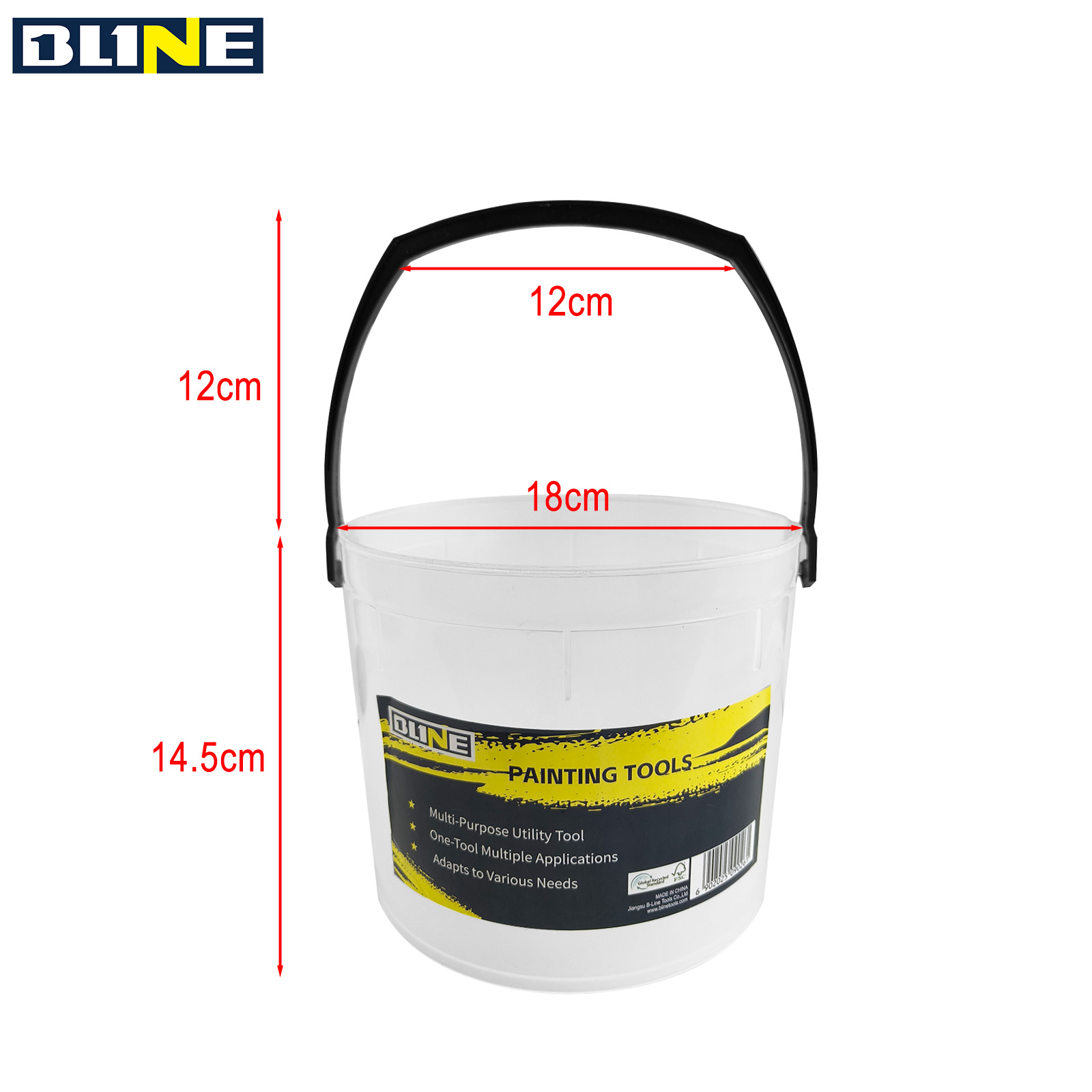 White Plastic Paint Bucket