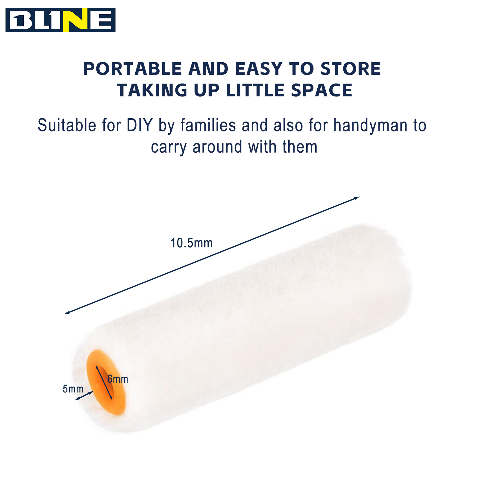Small White Paint Roller Cover