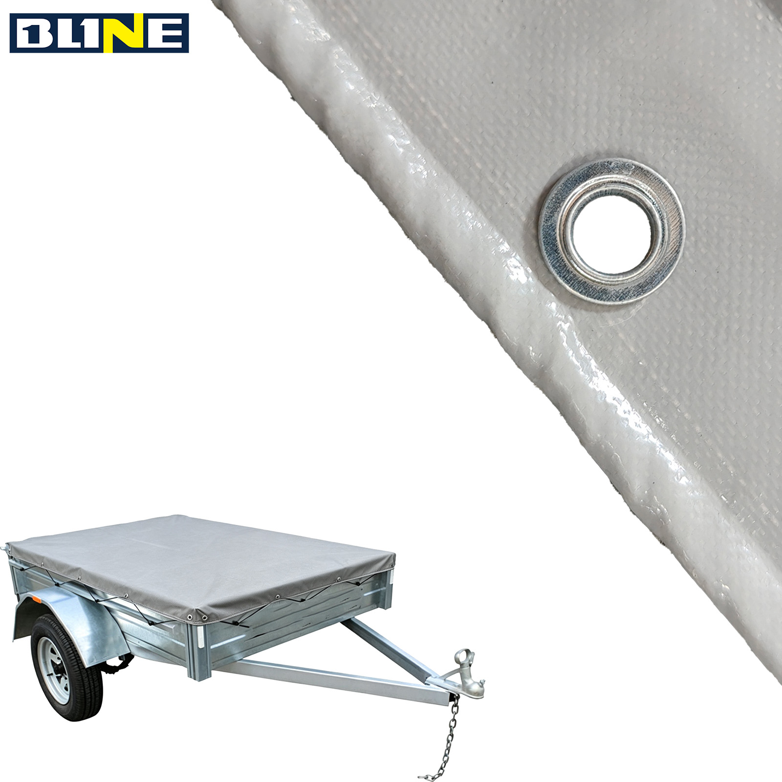grey flatbed trailer tarpaulin