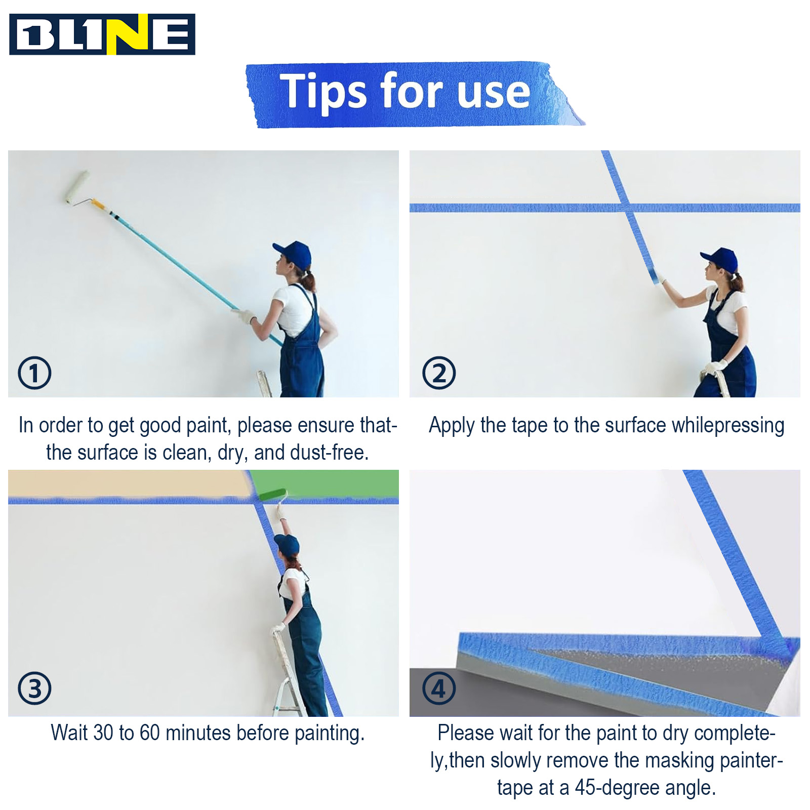 Blue Masking Tape 9 Pack