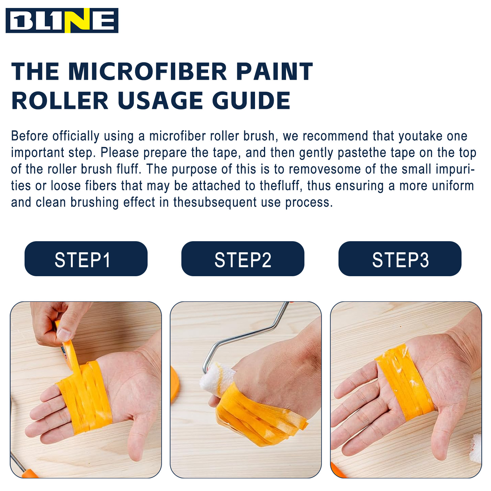 Small Orange Fine Texture Paint Roller Cover