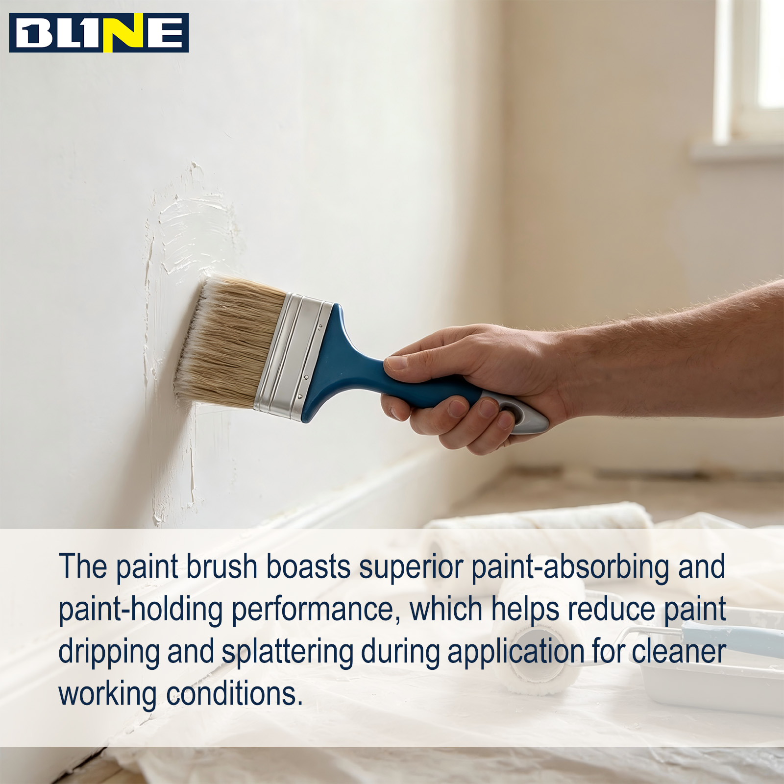 blue‑and‑white brush