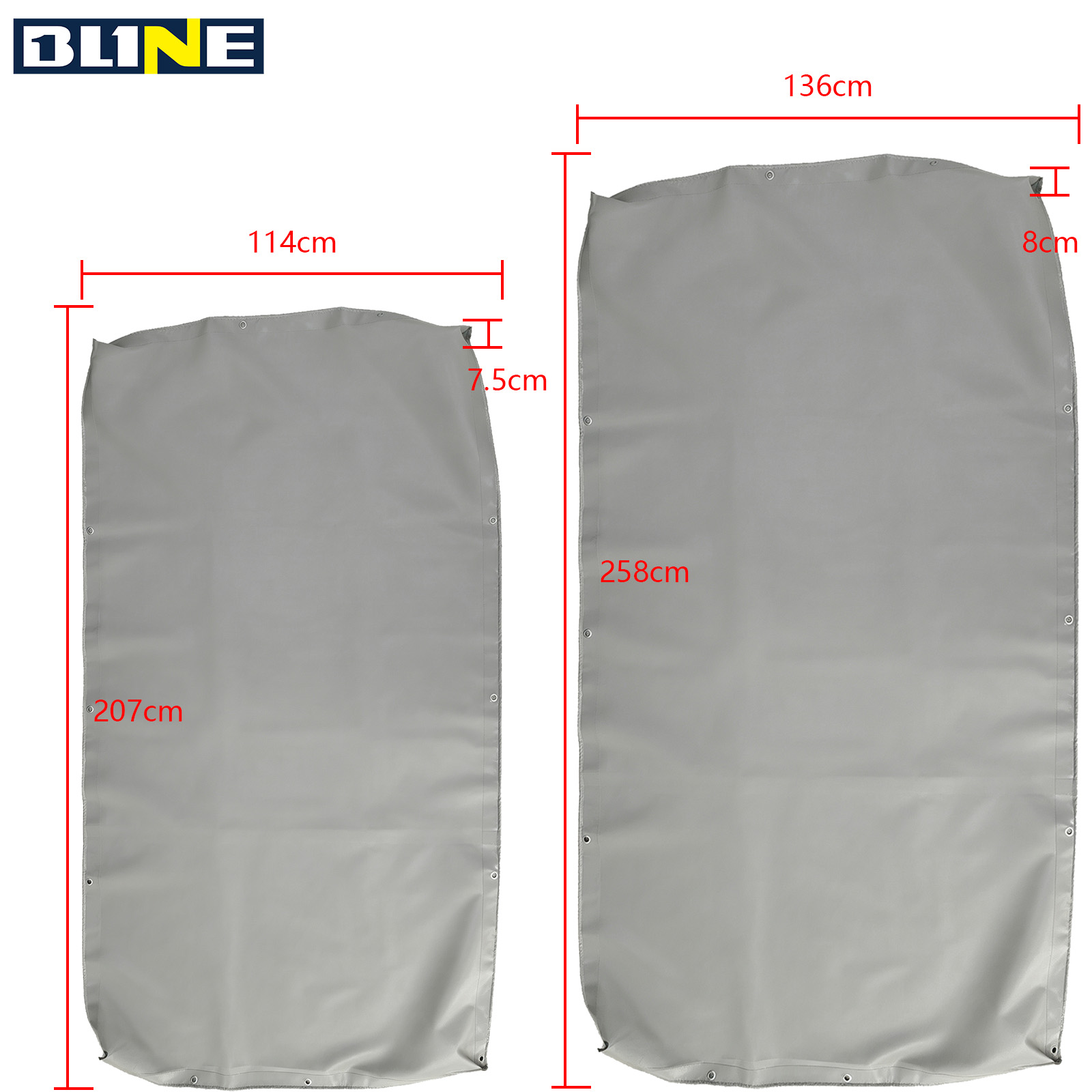 grey flatbed trailer tarpaulin