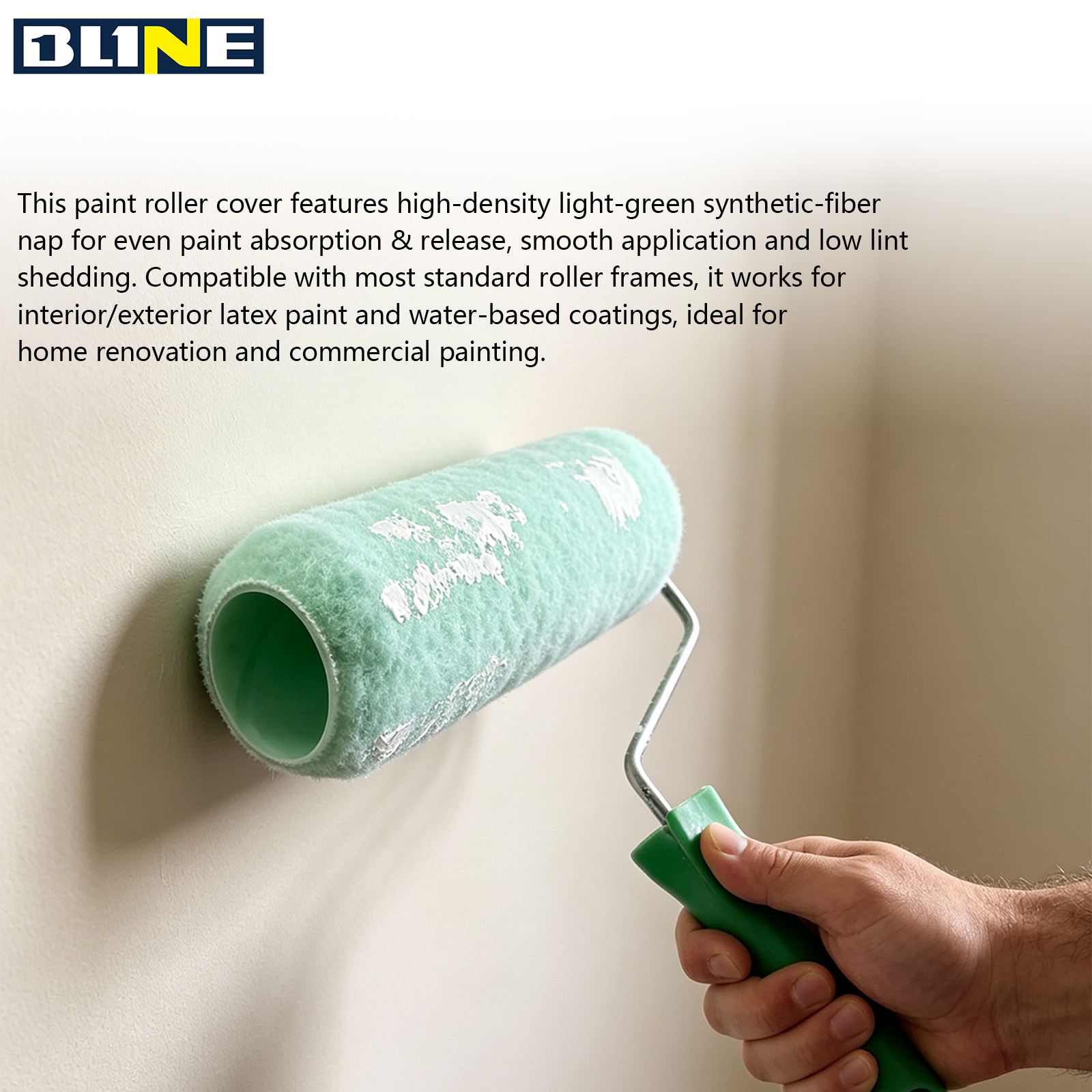 Mint‑Green Nap Paint Roller