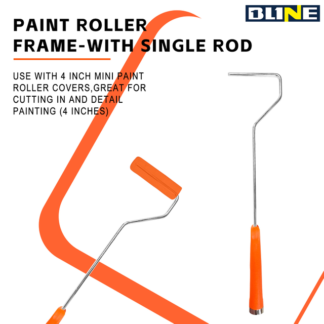 One‑Bar Style Orange Thin‑Shaft Roller Handle