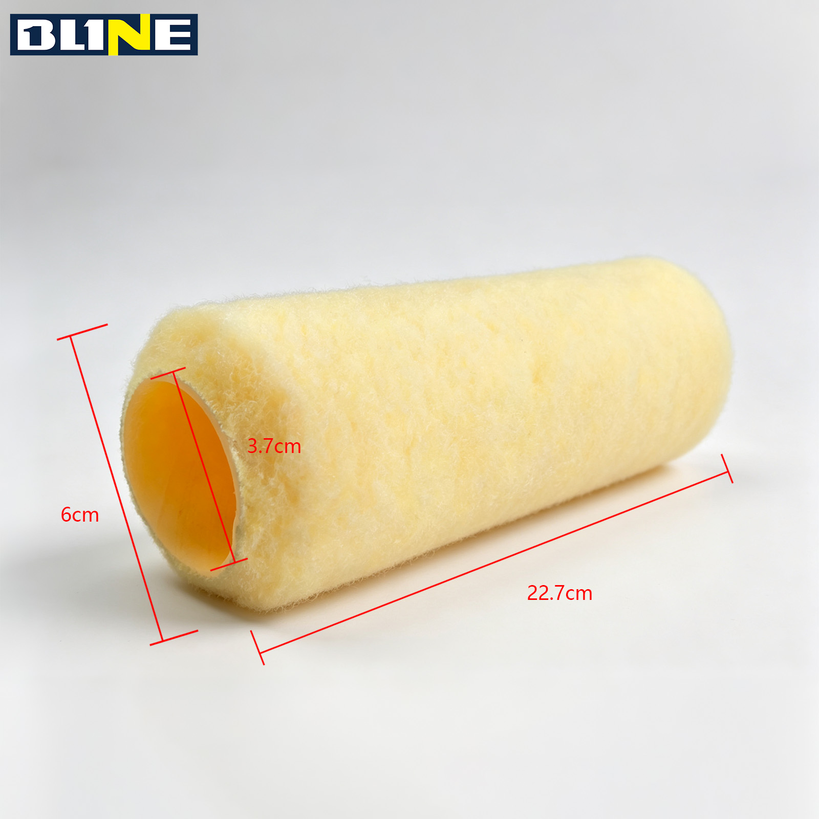 Light‑yellow paint roller