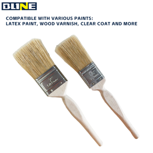 Wooden handle brush