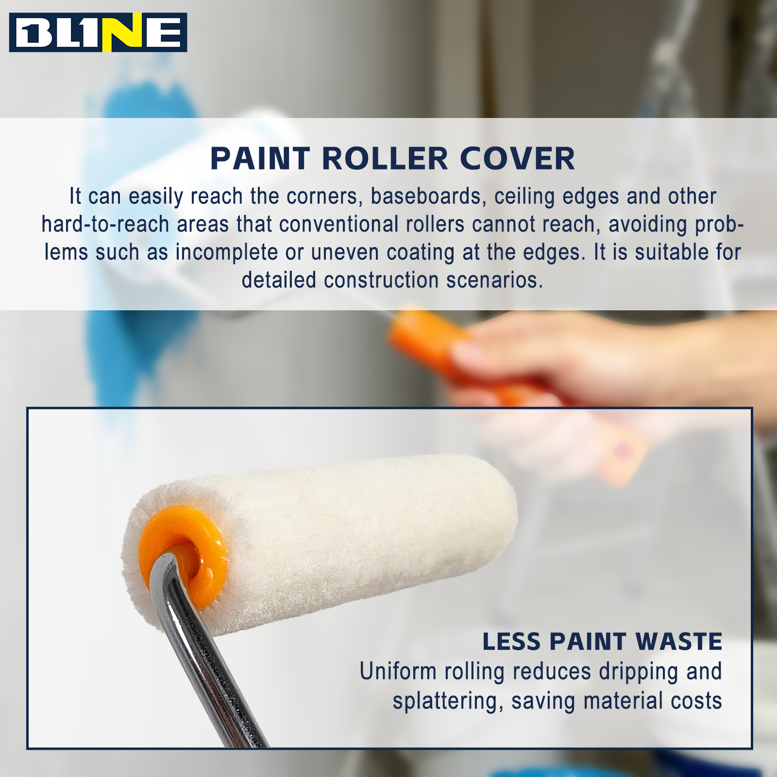 Small White Paint Roller Cover