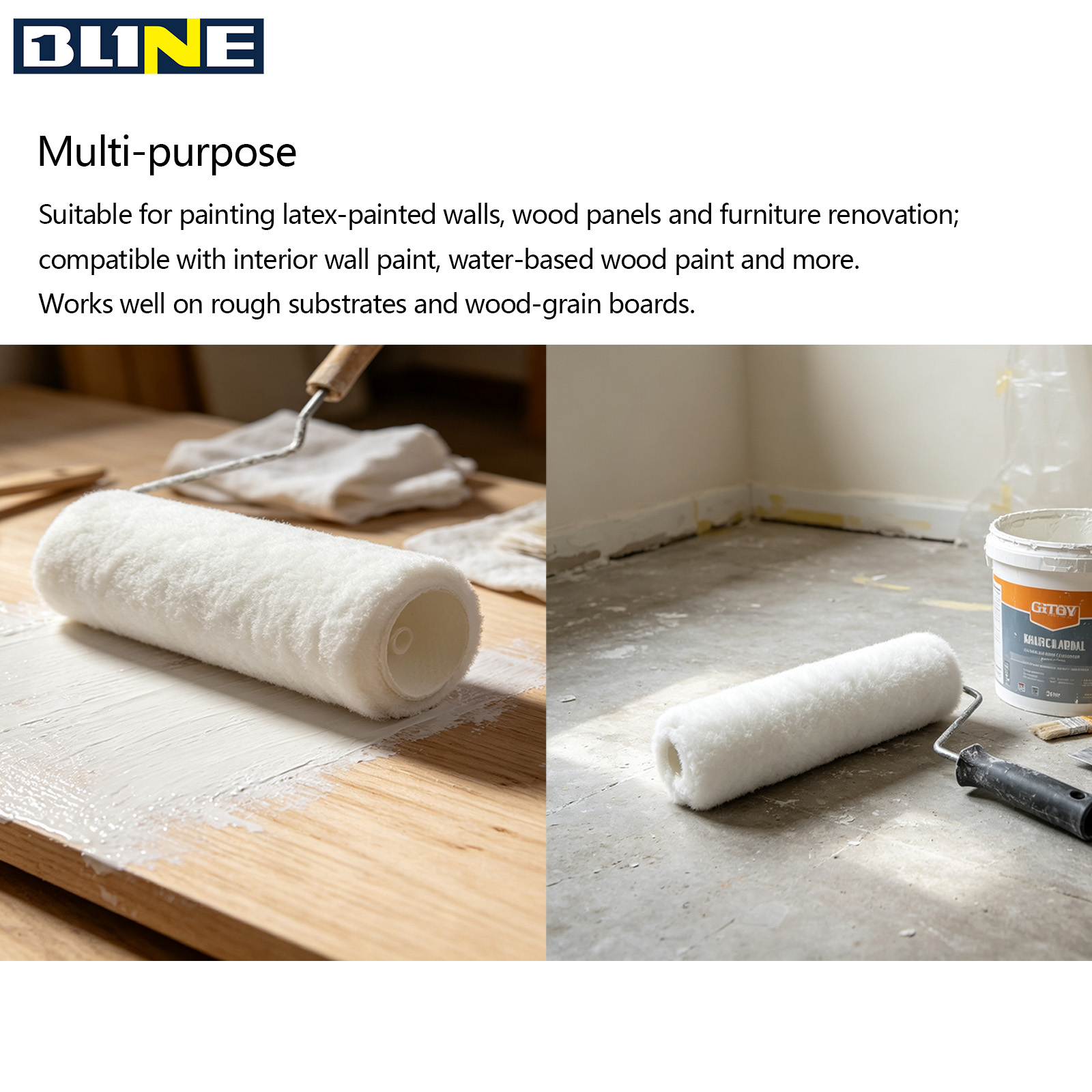 Pure White Paint Roller