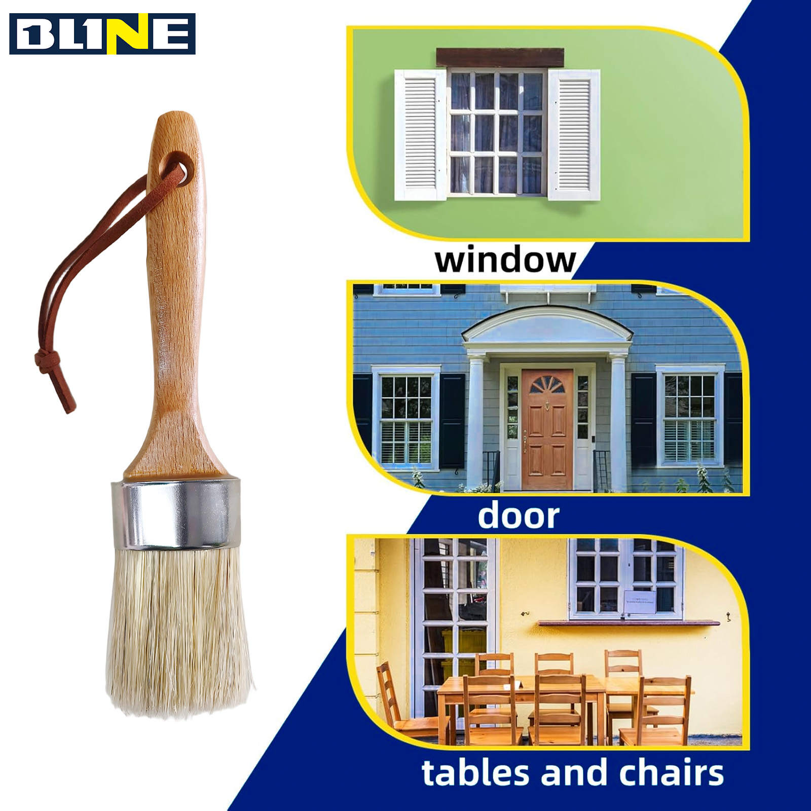 Round‑Head Beechwood Bristle Brush