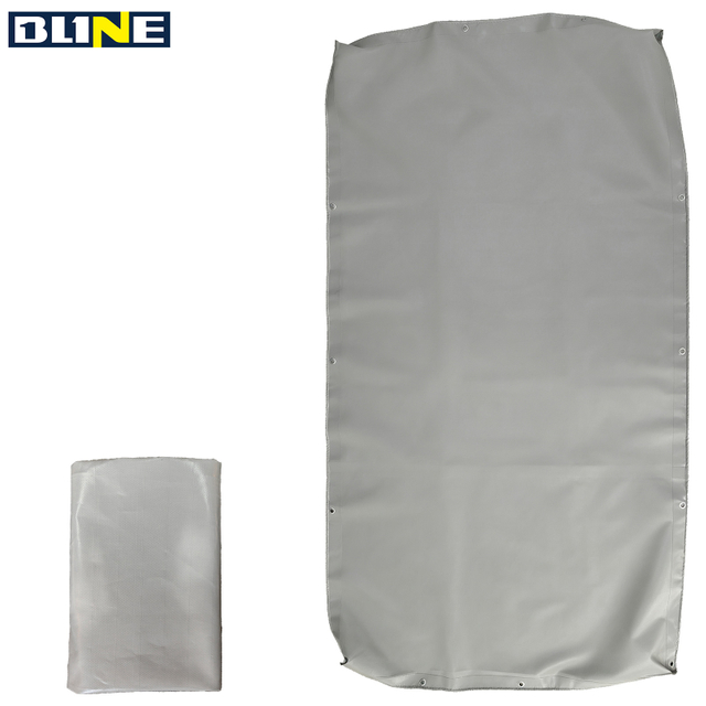 grey flatbed trailer tarpaulin
