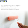 Orange-pink paint roller