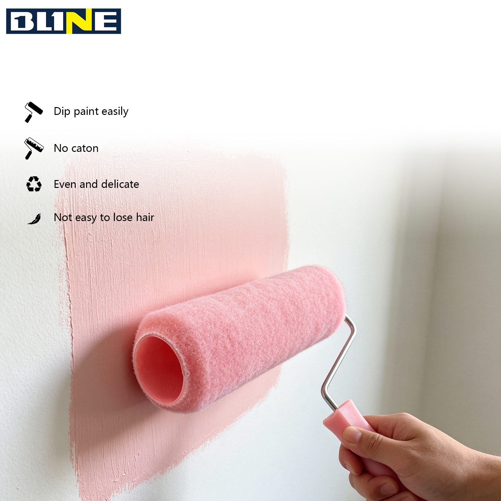 Pink paint roller