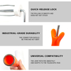 Orange thin‑shaft roller handle bird‑cage style