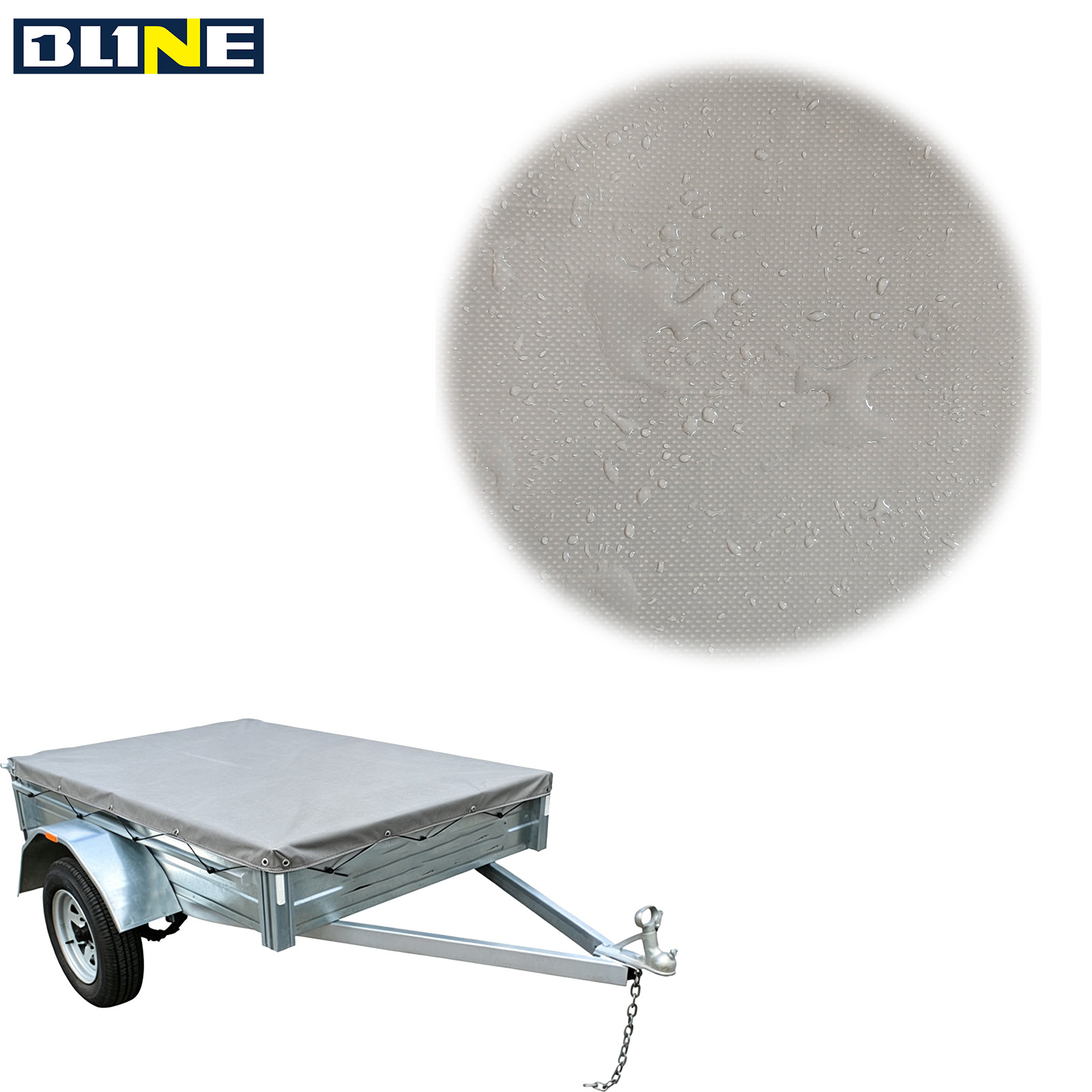 grey flatbed trailer tarpaulin